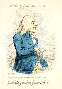 Narrenrede, veröffentlicht von Hannah Humphrey im Jahr 1795 (Detail)