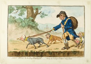 John Bull und sein treuer Hund von James Gillray