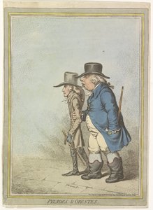 Karikatur von Wilhelm V., 1797 (Pylades & Orestes) von James Gillray