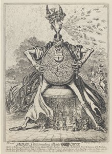 Midas, alles in Gold verwandelnd, 1797