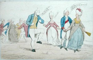 Kürzlich entdeckte Denkmäler auf der Salisbury-Ebene, veröffentlicht von Hannah Humphrey im Jahr 1782 von James Gillray