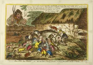 Mehr Schweine als Zitzen von James Gillray