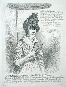 Mrs Gibbs, die berüchtigte Straßenläuferin und Erpresserin
