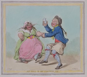 Mein Poll und mein Partner Joe, graviert von T. Adams, veröffentlicht von Hannah Humphrey, 1796 von James Gillray