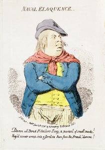 Navale Eloquenz, veröffentlicht von Hannah Humphrey, 1795 (Detail) von James Gillray