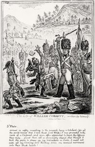 Tafel 3, aus Das Leben von William Cobbett, geschrieben von ihm selbst, veröffentlicht von H. Humphrey, 1809 von James Gillray