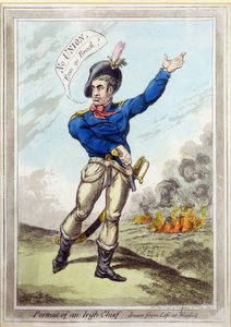 Porträt eines irischen Häuptlings, nach dem Leben gezeichnet in Wexford, veröffentlicht von H. Humphrey, 10. Juli 1798