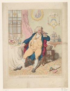 Karikatur auf George IV, 1792 von James Gillray