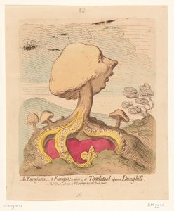 Karikatur auf William Pitt den Jüngeren, 1791 von James Gillray