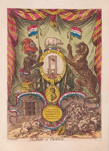 Die Waffen Frankreichs, veröffentlicht 1805 von James Gillray