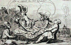 Die niederländischen Divisionen, veröffentlicht von S.W. Fores 1787 von James Gillray