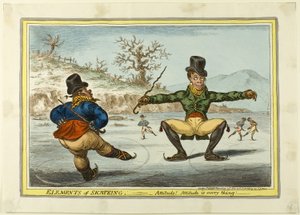 Die Elemente des Eislaufens: Haltung ist alles von James Gillray
