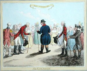 Die Esplanade, veröffentlicht von Hannah Humphrey im Jahr 1797