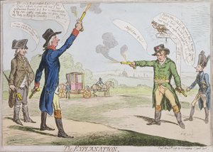 Die Erklärung, veröffentlicht von Hannah Humphrey 1798