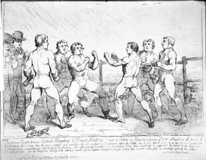 Die berühmte Schlacht zwischen Richard Humphreys und Daniel Mendoza, 9. Januar 1788