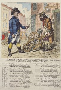 "Der Freund der Menschheit und der Messerschleifer", 1797 von James Gillray