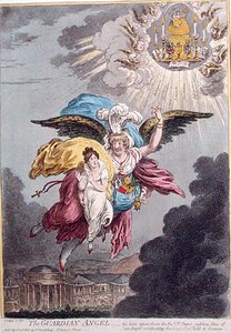 Der Schutzengel, veröffentlicht von Hannah Humphrey im Jahr 1805