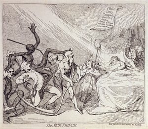 Der kranke Prinz von James Gillray