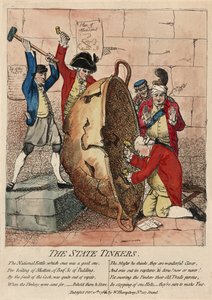Die Staatlichen Kesselflicker, veröffentlicht von W. Humphrey, 10. Februar 1780 von James Gillray