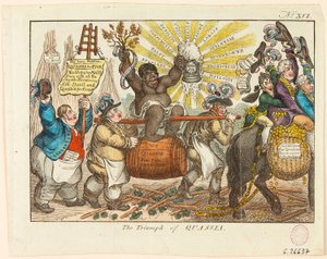 Der Triumph von Quassia von James Gillray