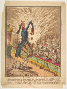 Entkorken von altem Sherry, 10. März 1805 von James Gillray
