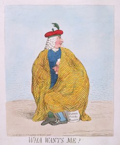 Wha Wants Me, veröffentlicht von Hannah Humphrey, 1792 von James Gillray