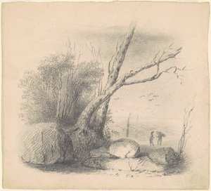 Figuren am Ufer von James Goodwyn Clonney