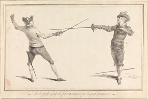 De la Garde Espagnole, Figur A angegriffen von der Garde Françoise
