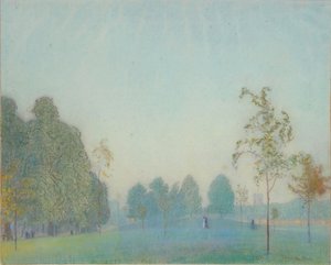 Parkszene und Turm, 1912