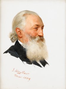 Studie eines bärtigen Herrn, 1889