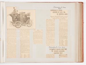 Gedenkalbum zur Dokumentation des Rekordrennens 1901 von New York City nach Philadelphia und zurück von James Hazen Hyde