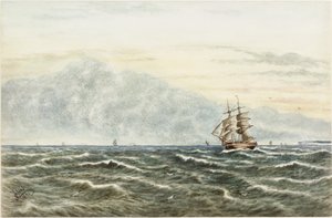 Schiffsszene vor Tynemouth
