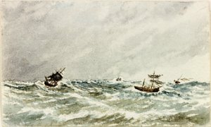 Sturm auf See vor der Tyne von James Henry Cleet