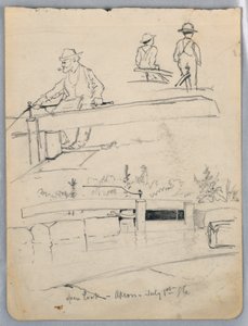 Offene Schleuse, Akron, Ohio von James Henry Moser