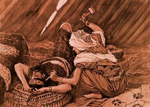 Jael erschlug Sisera und tötete ihn von James Jacques Joseph (after) Tissot