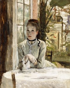 Eine Frau in einem eleganten Interieur von James Jacques Joseph Tissot