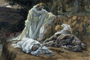 Konntet ihr nicht eine Stunde mit mir wachen?, Illustration für Das Leben Christi