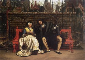 Faust und Marguerite im Garten, 1861 von James Jacques Joseph Tissot