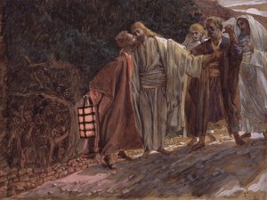Sei gegrüßt, Meister, und er küsste ihn, Illustration für Das Leben Christi
