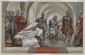 Jesus wird von Herodes zu Pilatus geführt, Illustration aus Das Leben unseres Herrn Jesus Christus, 1886-94 von James Jacques Joseph Tissot