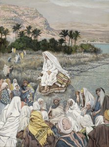 Jesus predigt am Seeufer, Illustration für Das Leben Christi, ca. 1886-96
