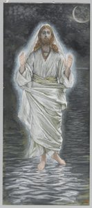 Jesus geht auf dem Meer, Illustration aus Das Leben unseres Herrn Jesus Christus von James Jacques Joseph Tissot
