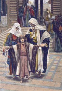 Jesus gefunden - Jesus gefunden - aus „Das Leben unseres Herrn Jesus Christus“ - 1899 von James Tissot - Jesus im Tempel gefunden - Das Leben unseres Herrn Jesus Christus, von Jacques Joseph (Jacques Joseph) Tissot genannt James Tissot (1836-1902) von James Jacques Joseph Tissot