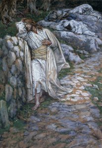 Meine Seele ist betrübt bis zum Tod, Illustration für Das Leben Christi von James Jacques Joseph Tissot