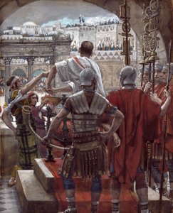Pilatus wäscht seine Hände, Illustration für Das Leben Christi, ca. 1886-94 von James Jacques Joseph Tissot
