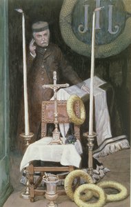 Porträt des Pilgers (Selbstporträt), Illustration für Das Leben Christi, ca. 1886-96 von James Jacques Joseph Tissot