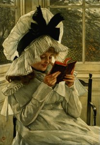 Ein Buch lesen, ca. 1872