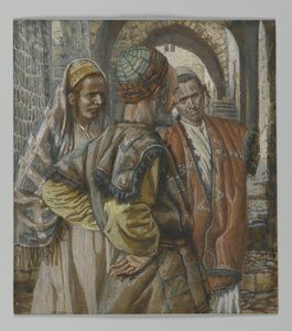 Simon von Kyrene und seine zwei Söhne Alexander und Rufus, Illustration aus Das Leben unseres Herrn Jesus Christus, 1886-94 von James Jacques Joseph Tissot