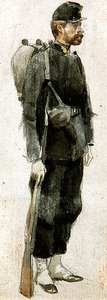 Soldat mit Gewehr 