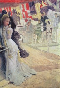Studie für Der Ball an Bord, ca. 1874 von James Jacques Joseph Tissot